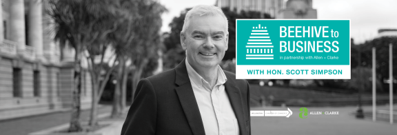 Scot Simpson smiles on Parliament grounds